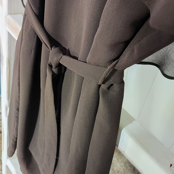 SOLD Y2K Chiffon Brown Dress - Picture 2 of 4